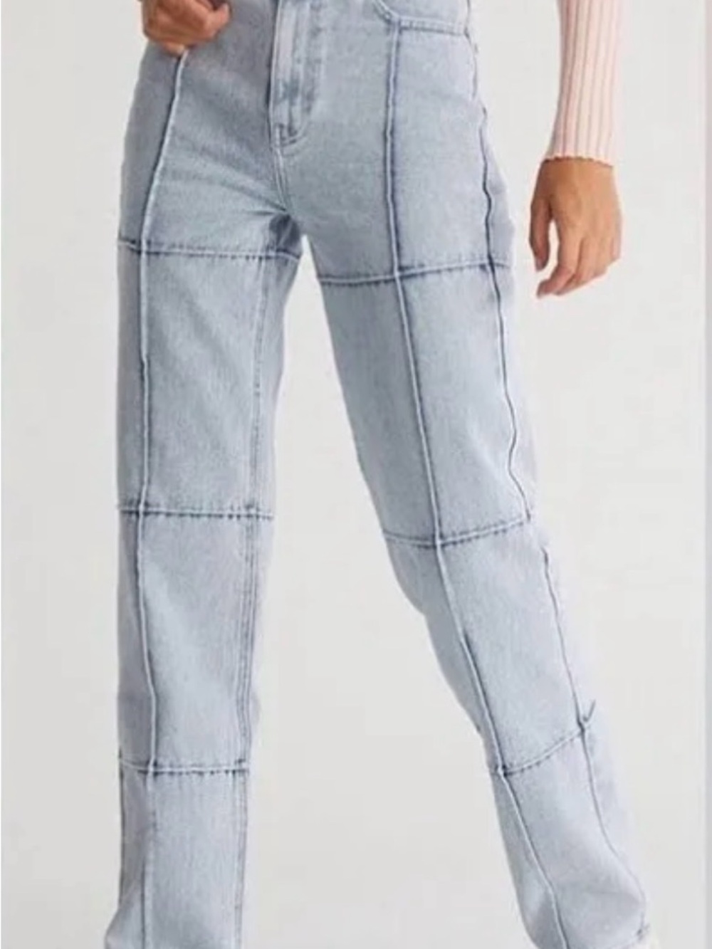 Pacsun Light Wash Paneled Jeans